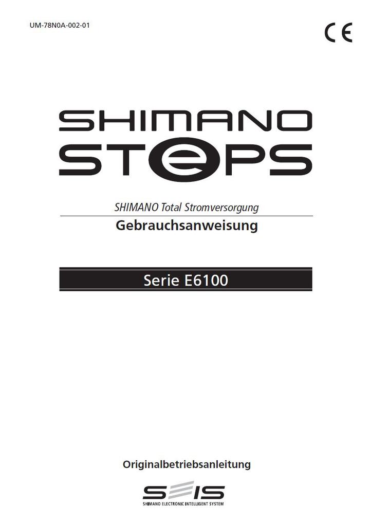 SHIMANO STEPS E6100 Gebrauchsanweisung